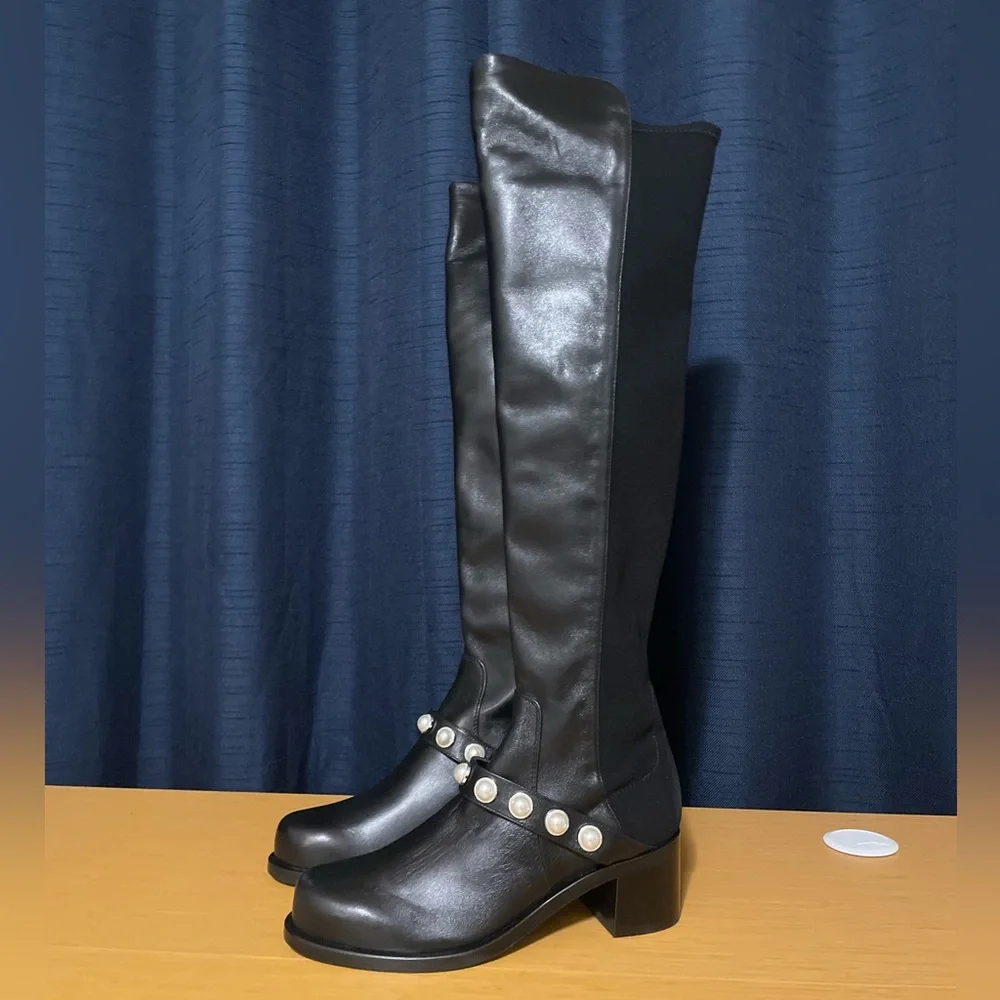 Stuart Weitzman Portia Studded Boots